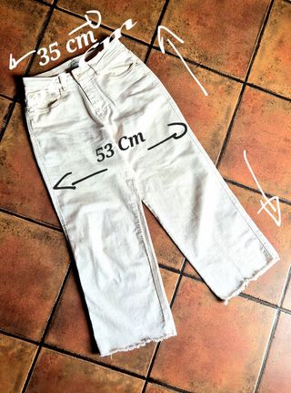 Pantalón Cortefiel Palazzo Blanco