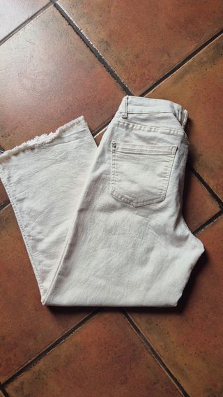 Pantalón Cortefiel Palazzo Blanco