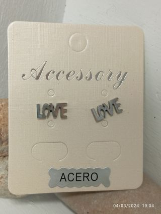 Pendientes de acero inoxidable varios