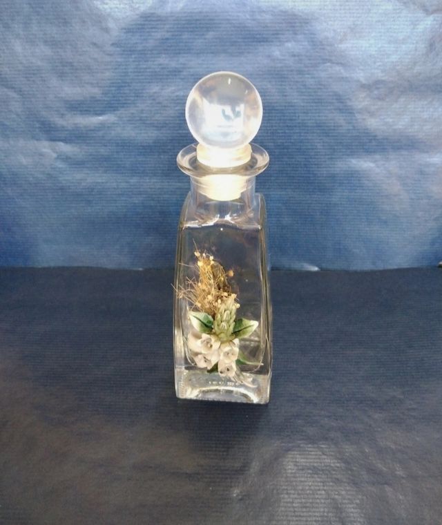 Frasco de vidro decorativo