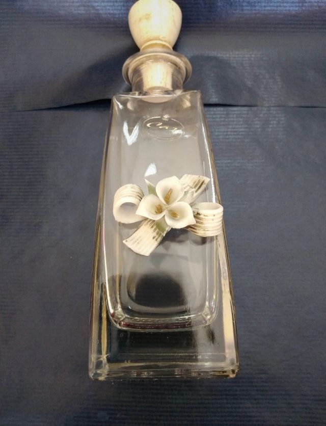 Frasco de vidro decorativo