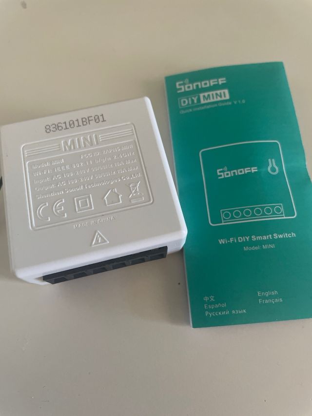 Sonoff mini interruttore smart