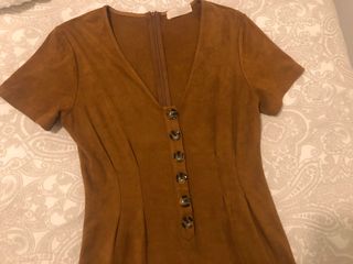 Vestido antelina pico Talla S Pink&Piña