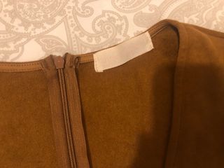 Vestido antelina pico Talla S Pink&Piña