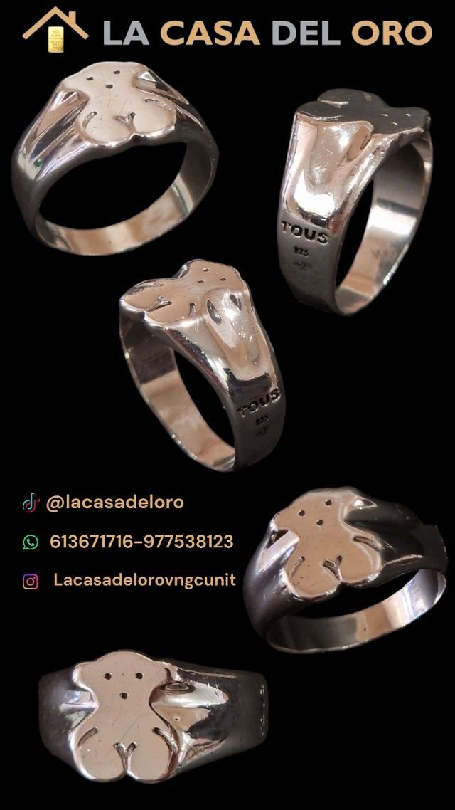 Anillo TOUS plata 925 -C389/PC106-