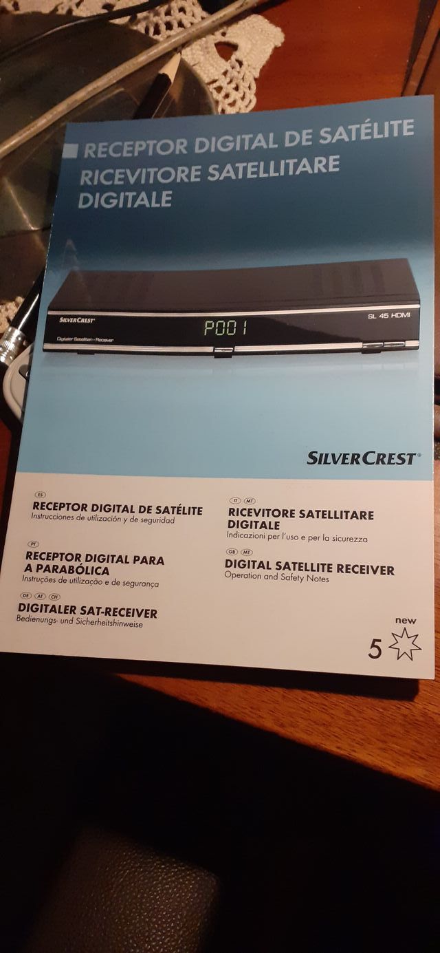 Ricevitore Satellitare SILVERCREST SL 45 HDMI Nero