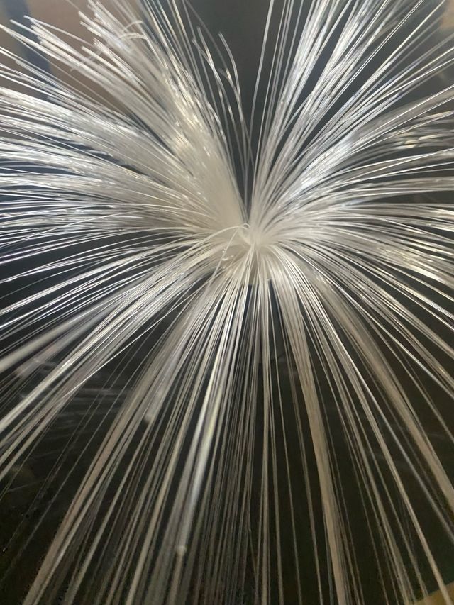 Lampada con fibre ottiche 