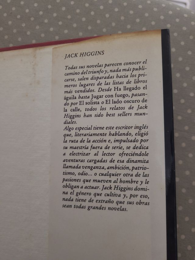 Jugar con fuego JACK HIGGINS