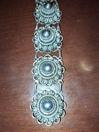 Pulsera plata artesanal antigua Holanda