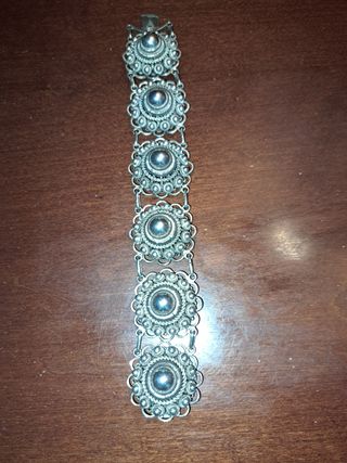 Pulsera plata artesanal antigua Holanda