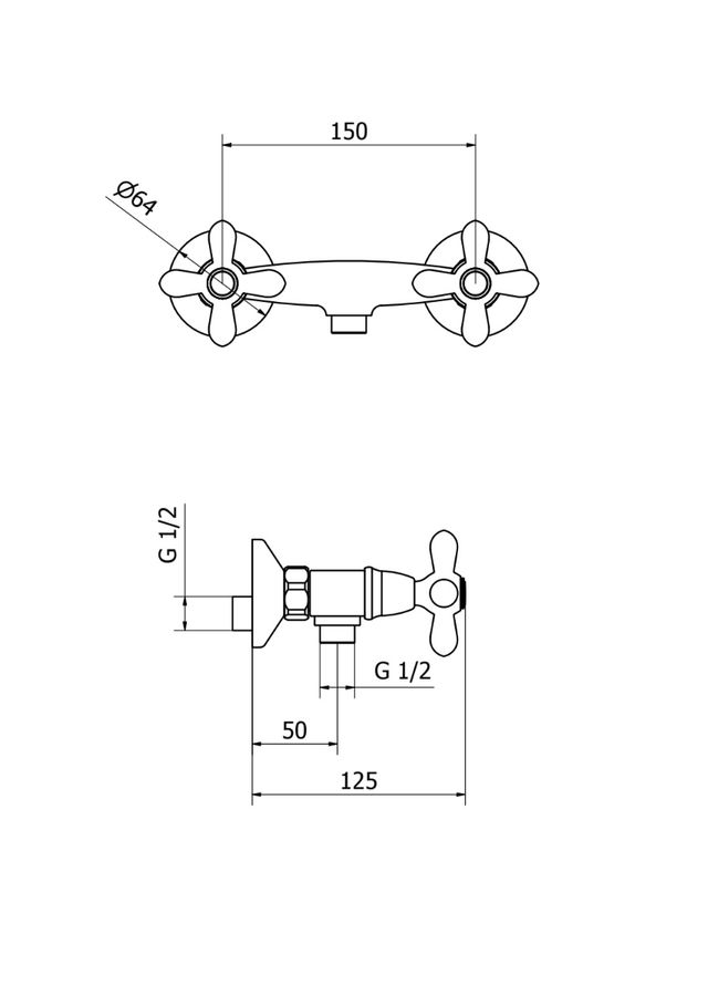 MUEBLE DE DUCHA EXTERNO DUCALE TEOREMA CROMO