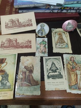 Santos, grabados, y otros(todo antiguo).