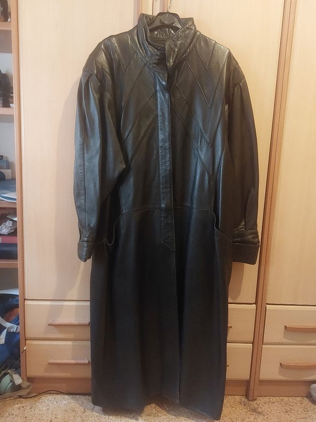 Gabardina de piel Mujer