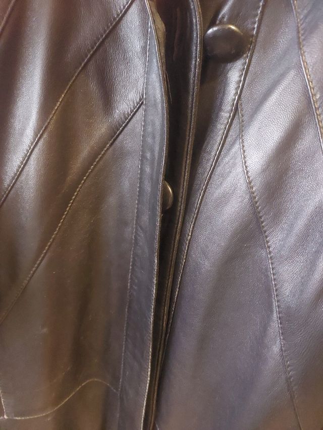 Gabardina de piel Mujer