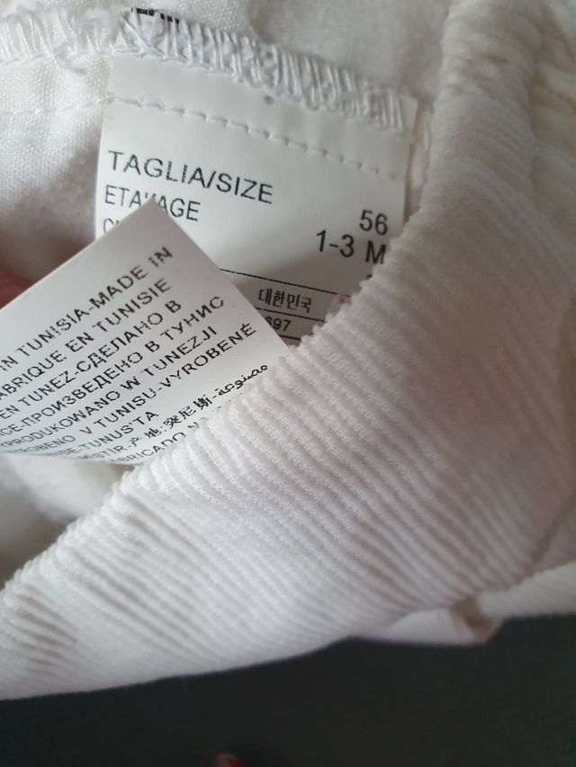 Lote capota t. única Gocco y falda 1-3 m. Benetton