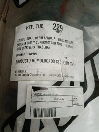 Escape Homologado Yasuni Derbi Senda