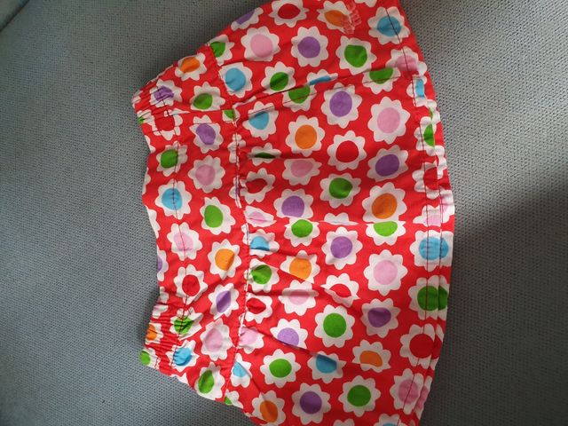 Falda tuc tuc flores talla 3 meses