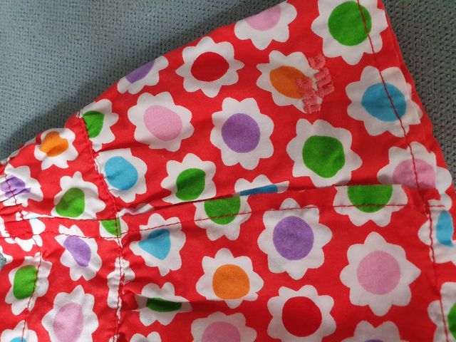 Falda tuc tuc flores talla 3 meses