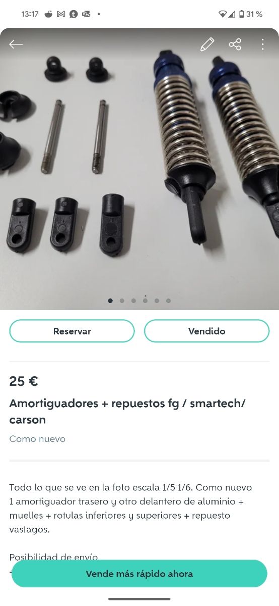 Repuestos 1/5 Fg marder / Smartech