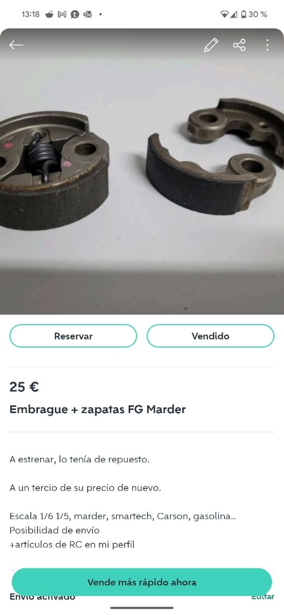 Repuestos 1/5 Fg marder / Smartech