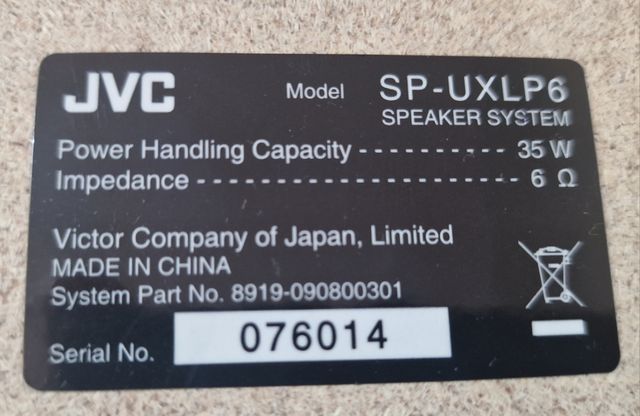 MINI CATENA JVC MODELLO SP-UXLP6