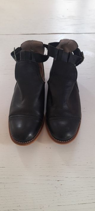 Botas,botines, n°40, mujer, piel de glo.