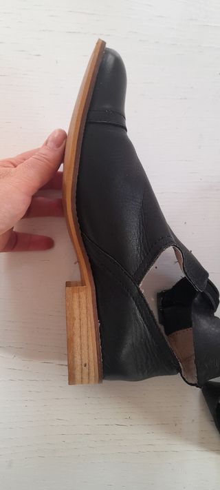 Botas,botines, n°40, mujer, piel de glo.