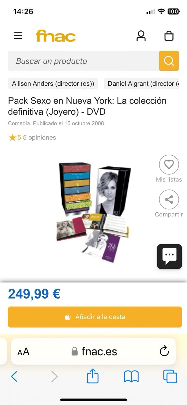 Serie Sexo en Nueva York DVD Edición coleccionista