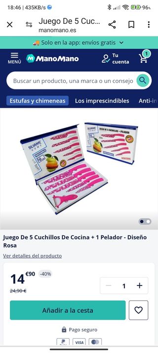 Set Cuchillos, flores