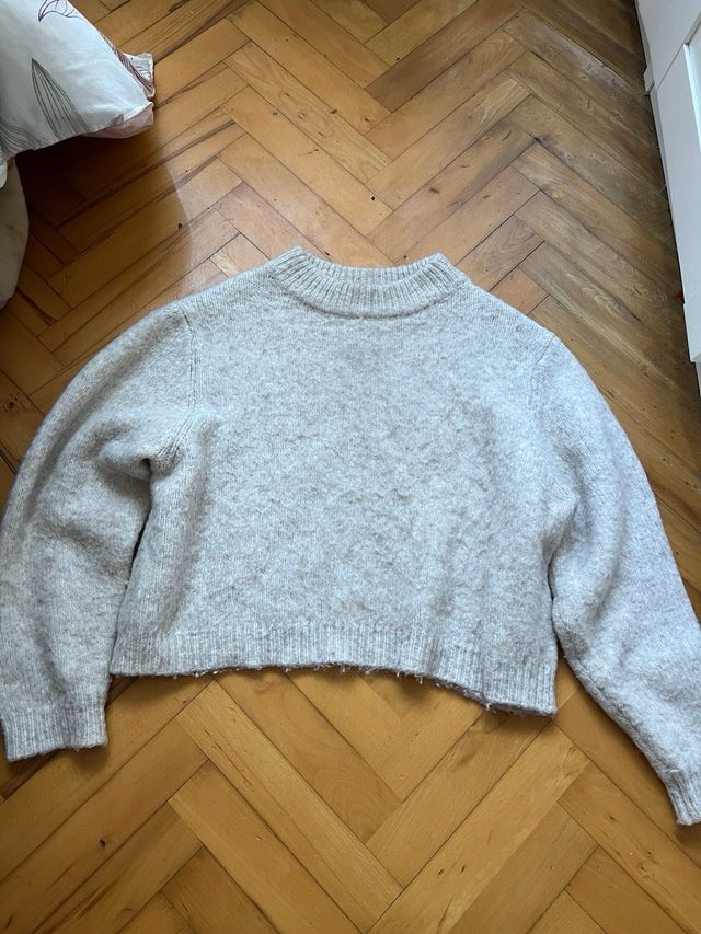 jersey de lana beige h&m