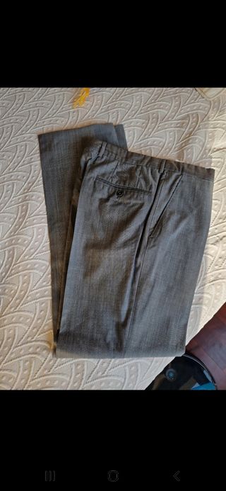 Traje Massimo Dutti gris 