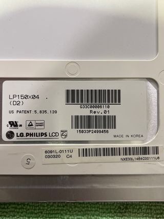Pantalla 15” Toshiba Satellite 