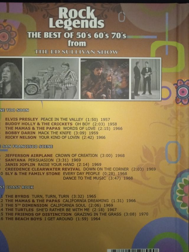 Rock Legends. Ed Sullivan show.