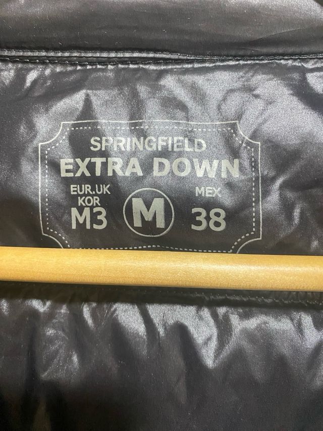 Cazadora plumas fina de hombre