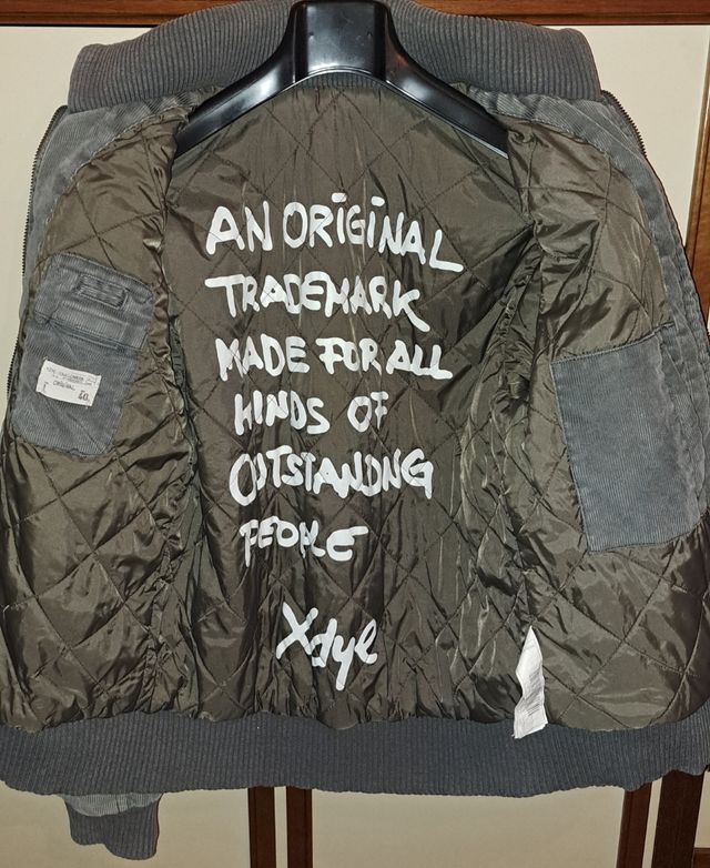 giubbino giubbotto giacca velluto coste L