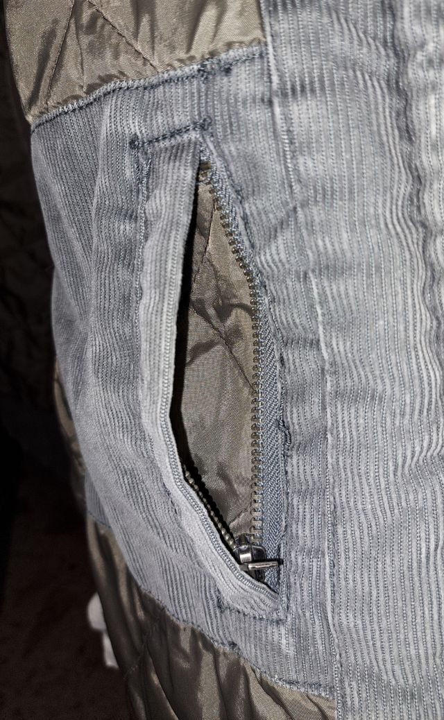 giubbino giubbotto giacca velluto coste L