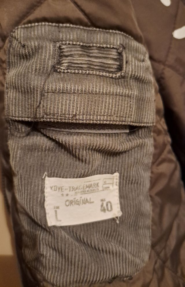 giubbino giubbotto giacca velluto coste L