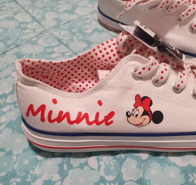 Zapatillas lona Minnie talla 35