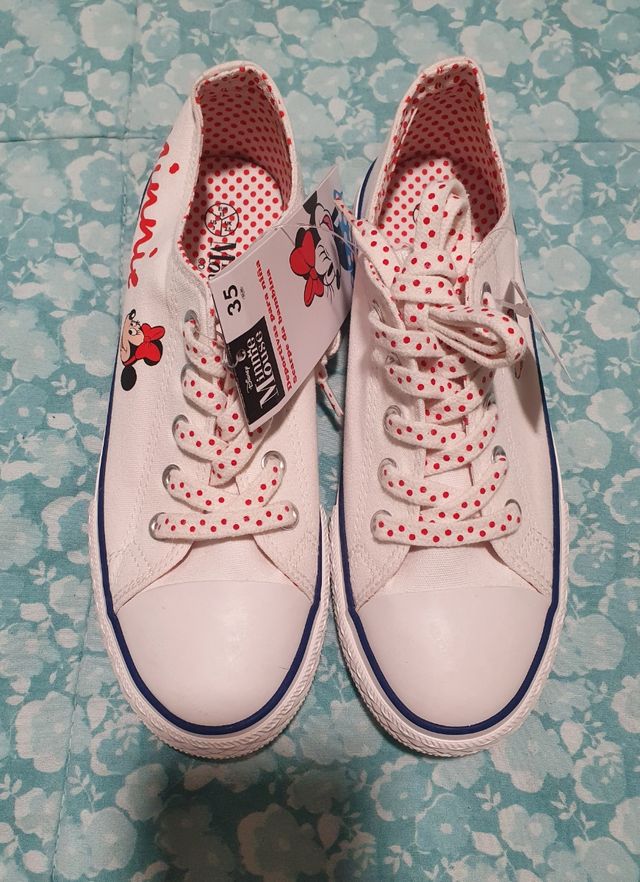 Zapatillas lona Minnie talla 35