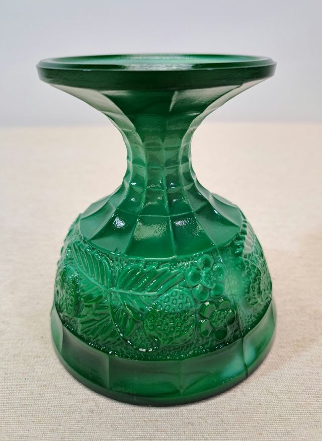 Copa de cristal de malaquita