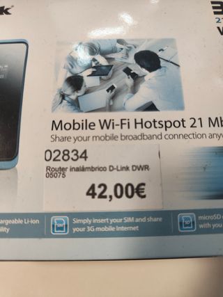 Router inalámbrico D-link 3G