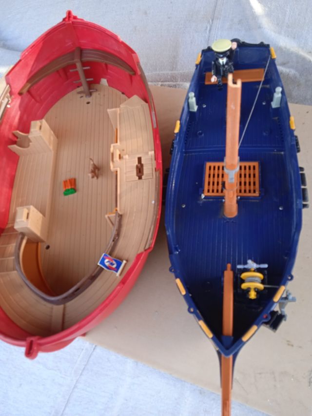 2 barcos de Playmobil para piezas