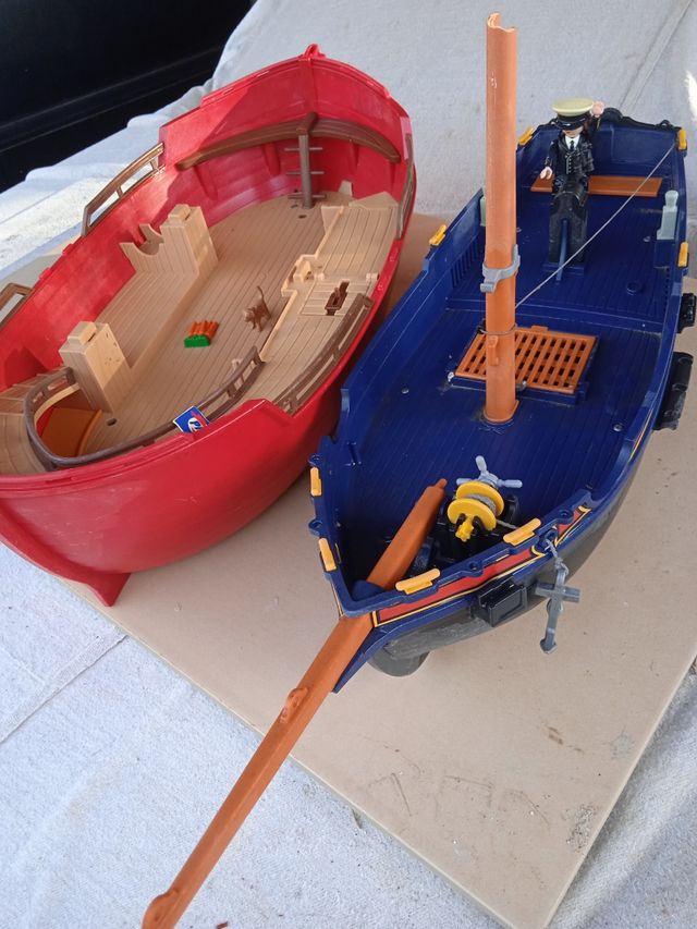 2 barcos de Playmobil para piezas