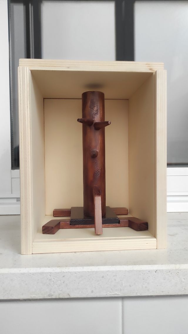 Muñeco en miniatura de madera Wing Chun