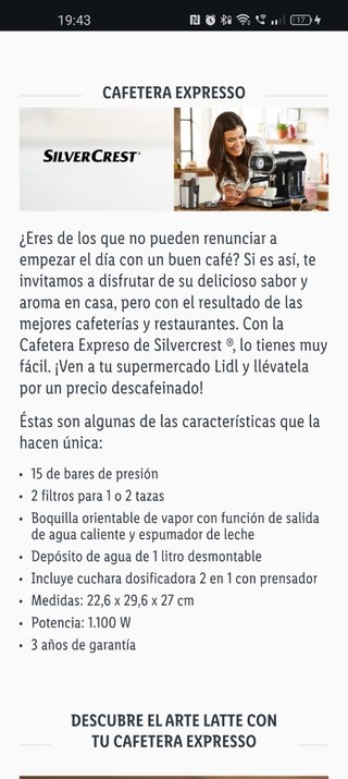 Cafetera Expresso