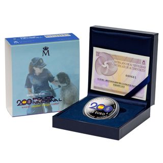 MONEDA PLATA 200 ANIV POLICIA NACIONA AGOTADA FNMT