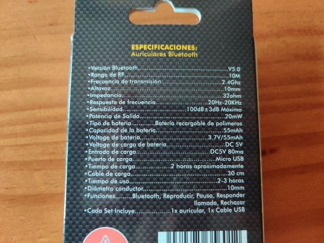 Auriculares bluetooth nuevos