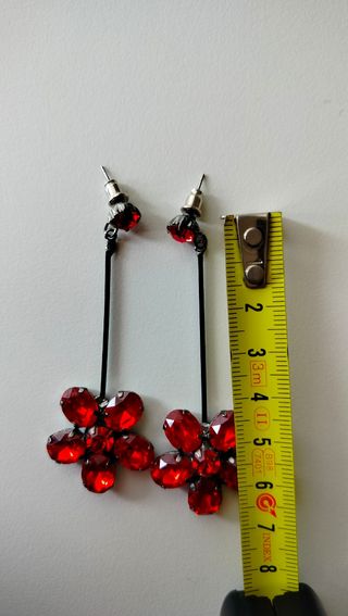 Conjunto Pendientes y Anillo abalorios.