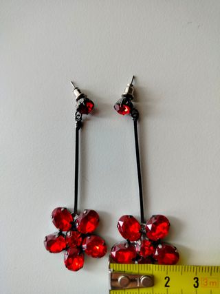 Conjunto Pendientes y Anillo abalorios.
