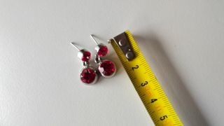 Conjunto Pendientes y Anillo abalorios.